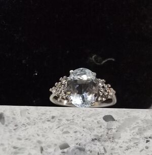 Dazzling 14k Aquamarine Ring